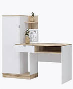 Письмовий стіл з шафкою та полицями СЛТ - 11, колір Дуб артізан + Білий