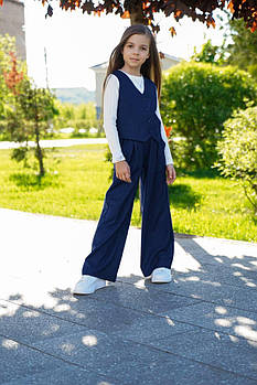 Шкільна форма для дівчинки жилет і брюки рр.122, 128, 134, 140, 146 , 152