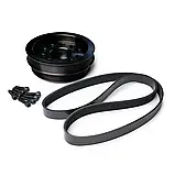 Комплект шкивів компресору та коленвала CTS Turbo Audi 3.0T (на болтах CREC, 187mm), фото 2