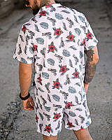 Літній мілітарний комплект OBLIVION War Чоловічий літній костюм шорти футболка мілітарі білий