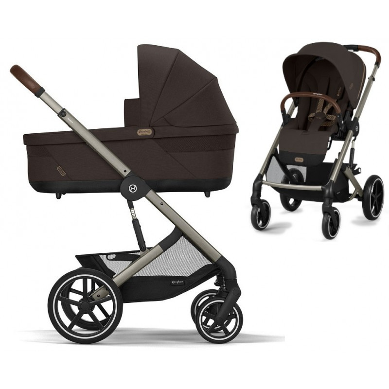 Коляска Cybex Balios S Lux Taupe 2 в 1  Chocolate Brown