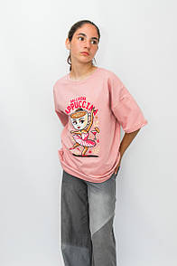 Підліткова футболка для дівчинки з принтом Ballerina Cappuccina стрейч-кулір