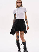 Накладна спідниця із нейлону Даркнес чорний