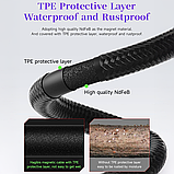 Зарядний кабель USB-C універсальний HAGiBiS SX04S для швидкого заряджання з LED-дисплеєм довжина 1 м, Сріблястий, фото 8