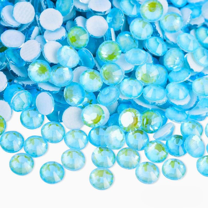 Стрази гарячої фіксації DMC флуоресцентні SS10 (2.8mm) 1440 шт. Блакитний АВ, фото 1