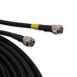 Коаксіальний радіочастотний кабель високочастотний з роз'ємами N type - N type Одескабель RG-8-49П, фото 2