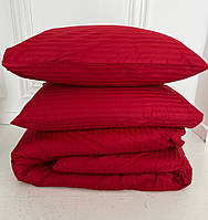 Наволочка на замку 40х60 страйп-сатин червоний