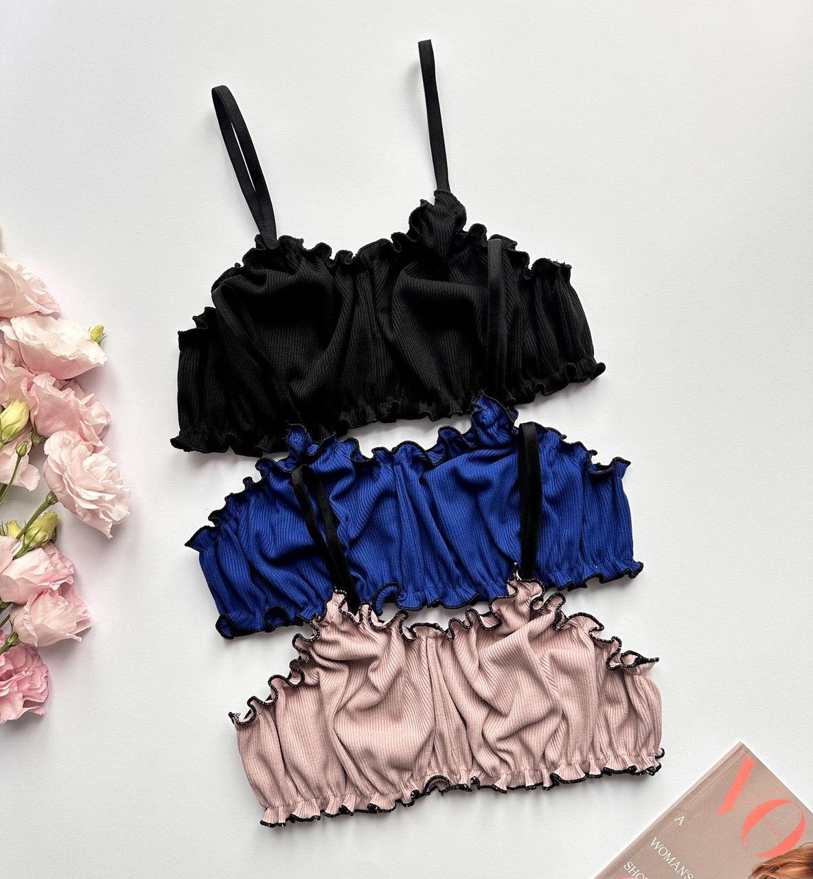 Набір бавовняних потів у рубрик із рюшами