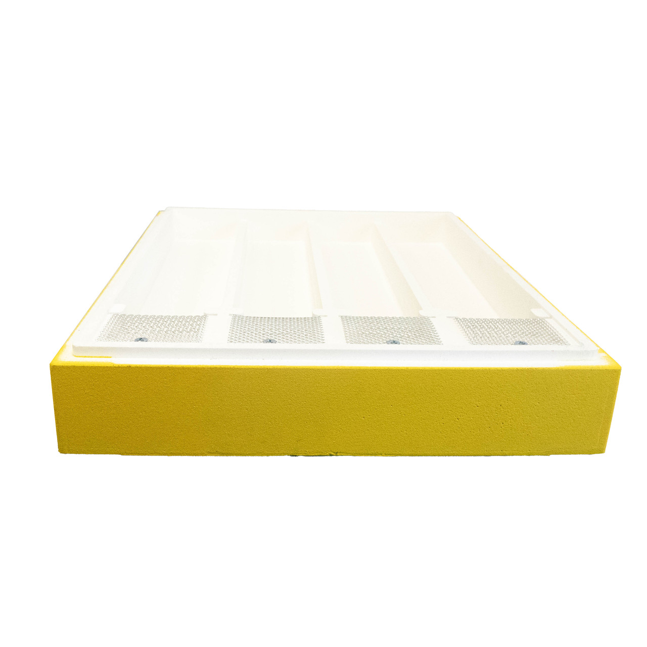 Годівниця корпусна пінополістирол Дадан розділена фарбована жовта