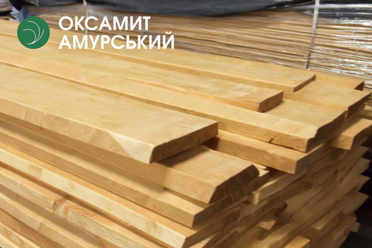 Дошка обрізна з оксамиту амурського 32 мм, ґатунок екстра