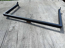 Дуга в рейку із квадратного профілю чорна 60 см