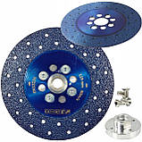 Алмазний Диск 125 мм для різання та шліфування керамічної плитки Silver S12130, фото 6