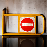 Б/В Жовті міні турнікети до магазину без стійки 48х24 см, Хвіртка для магазину, Прапорці для магазину, фото 3