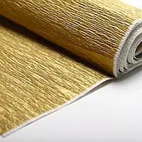 Гофрований креп папір 32 золото 0,5мх2м 34г/м2 Tymos Польща