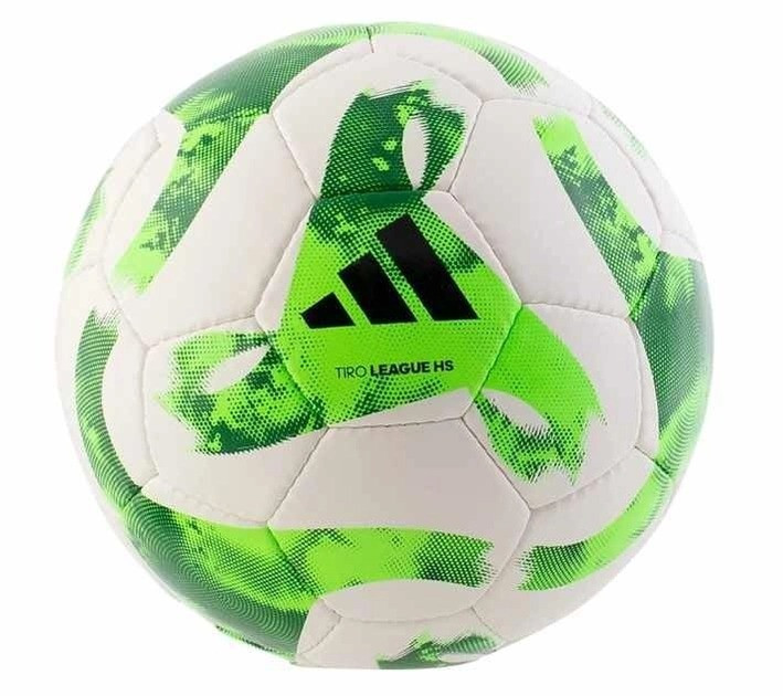 Футбольний м'яч Adidas Tiro Match League HS HT2421 розмір 4 біло-зелений, фото 1