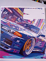 Зошит шкільний 24 аркушів клітинка Brisk ТВ-109к* Бріск