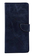 Чохол книжка Business Leather Claps для Samsung Galaxy A12 / A125 на магніті з підставкою темно-синій