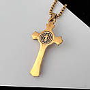 Хрестик з нержавіючої медичної сталі з розп'яттям, фото 4