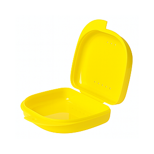 Ретейнер (бокс) для капп, розмір L (44*70*80мм) JD Жовтий