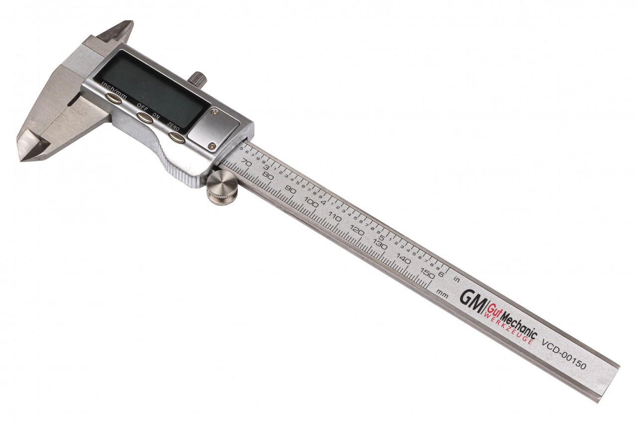 Штангенциркуль електронний GUT MECHANIC L-150 мм (0-150мм) VCD00150 цифровий металевий, фото 1