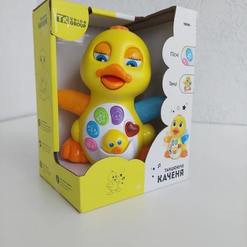Іграшка "Каченя" Group, світло, звук, колеса вільного ходу, рухомі крильця, у коробці (ТК 808 TK), фото 1