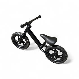 Дитячий біговел X-TREME XB-01, колеса к12, чорний, сталева рама балансбайк велосипед без педалей