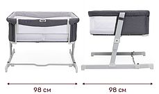 Дитяче ліжко для двійнят Chicco Next2Me Twins, фото 3