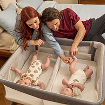 Дитяче ліжко для двійнят Chicco Next2Me Twins, фото 5