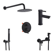 Набор 3 в 1 душова система прихованого монтажу Kroner Edelstahl Klassisch-SCH082 + змішувач Edelstahl