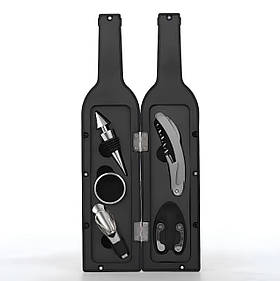 Набір для вина (у вигляді пляшки) Інструменти сомельє, Кейс з винним приладдям