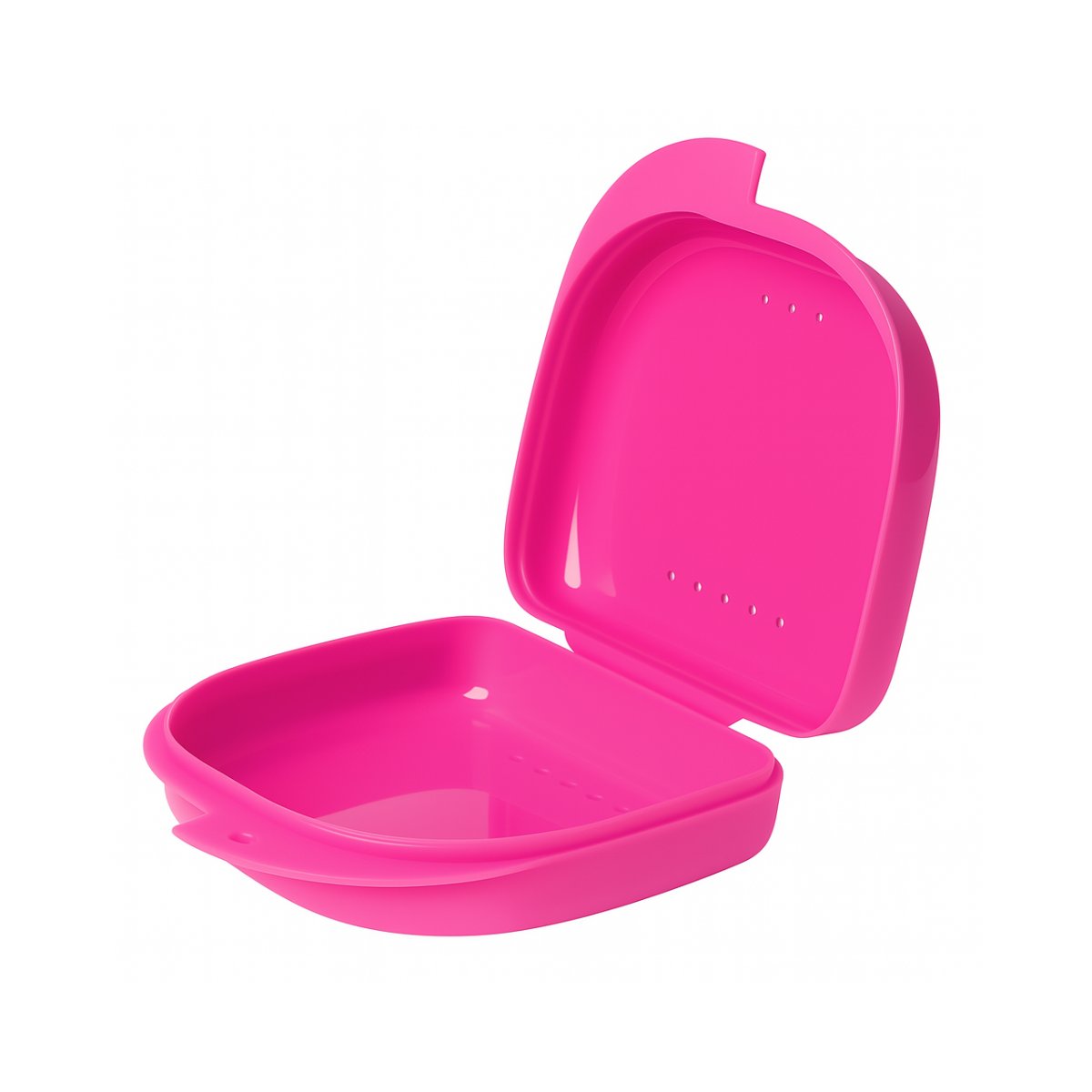 Ретейнер (бокс) для капп, розмір L (44*70*80мм) JD Рожевий, фото 1