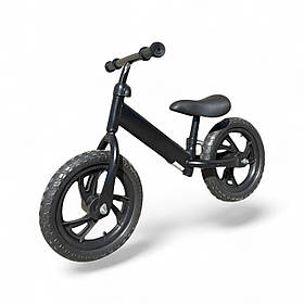 Дитячий велобіг X-TREME XB-01, сталевий балансбайк на колесах к12 сталь чорний беговел для малюків