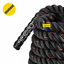 Канат тренувальний 4FIZJO Battle Rope 9 м для кросфіту 4FJ0361 Poland, фото 2