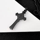 Хрестик з нержавіючої медичної сталі з розп'яттям, фото 5