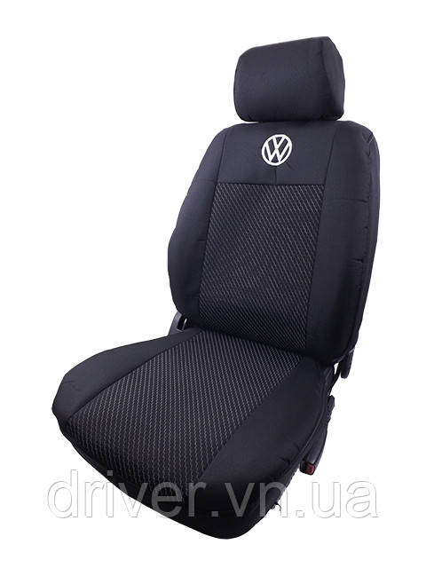 Чохли мод.VW T4 Bus 1990-2003 (1+2) Чорні "Автосвіт", фото 1