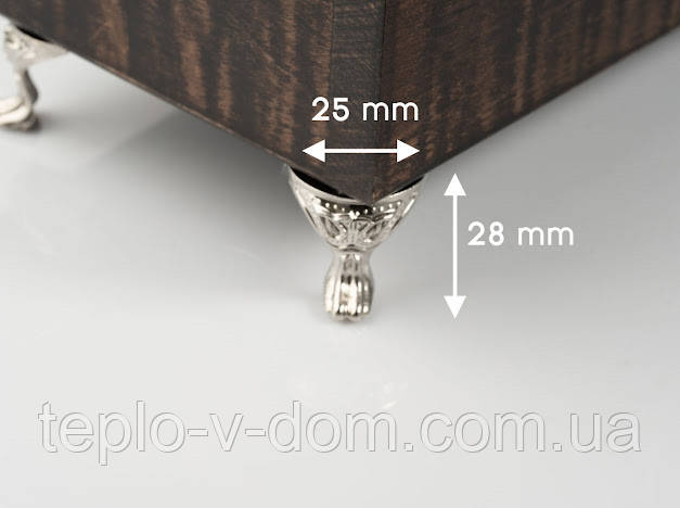 Ніжка для декорування. Колір "срібло". 28х25мм
