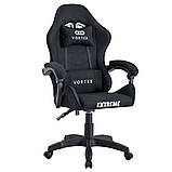 Комп'ютерне крісло із тканини Extreme VORTEX чорний, фото 2