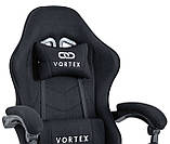 Комп'ютерне крісло із тканини Extreme VORTEX чорний, фото 6