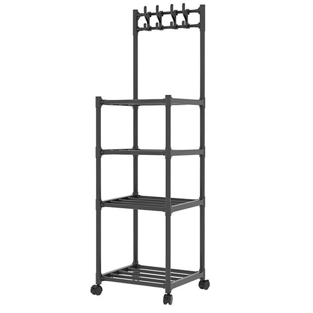 Підлогова полиця-стелаж на 4 яруси 8107 42x34x130 см, фото 1