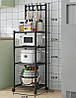 Підлогова полиця-стелаж на 4 яруси 8107 42x34x130 см, фото 8