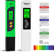 Комплект тестерів якості води солемір TDS EC та PH-02 4 в 1