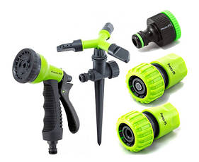 Набір для поливу 'Універсальний' Presto-PS 🏆 Пістолет ХІТ ПРОДАЖІВ + Дощувач в 1 комплекті!