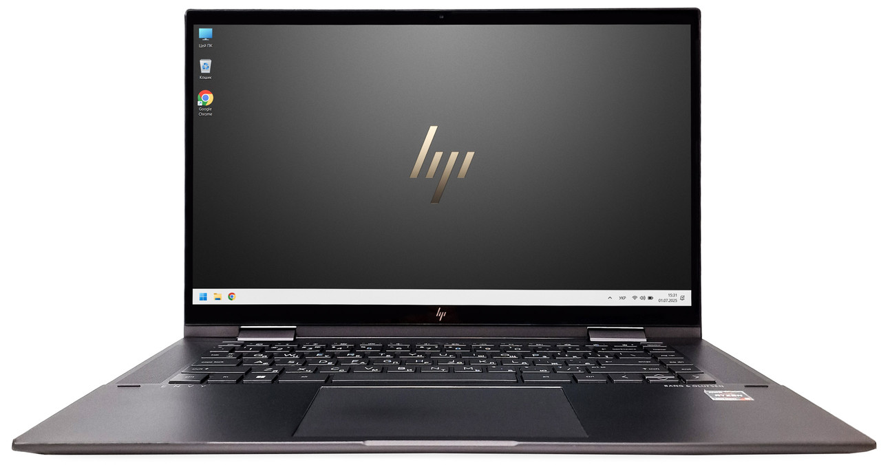 Ноутбук HP Envy x360 15z-ey000: Ryzen 5 5625U / RAM 16 ГБ / SSD 512 ГБ / Radeon Graphics / 15.6" Multitouch