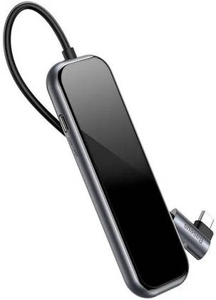 USB HUB Baseus Superlative Multifunctional 4in1 USB-C to 4USB 3.0 (CAHUB-EZ0G) gray, фото 2