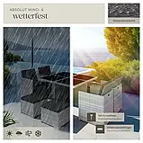 Комплект із ротанга стіл + крісла + пуфи Manhattan світло-сірий, фото 6