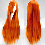 Довга перука RESTEQ 100 см оранжеве волосся для косплею вечірок фестивалів та тематичних фотосесій