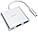 USB HUB Hoco HB14 Type C-to-USB3.0/HDMI/PD/3A/67W/0,15m. White, фото 3