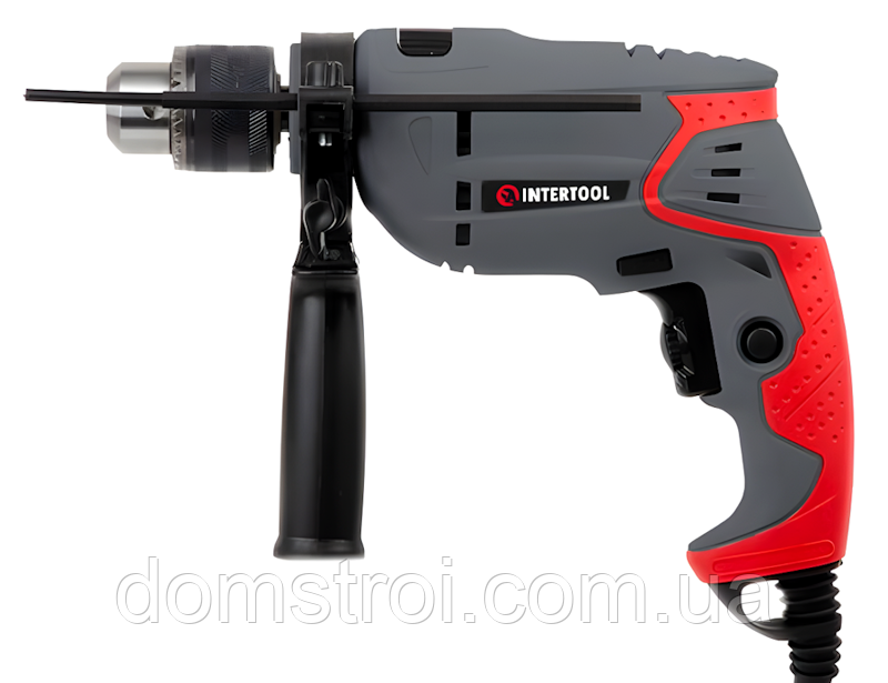 Дриль ударний мережевий з регулюванням обертів 500 Вт INTERTOOL DT-0107