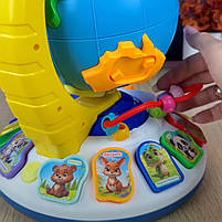 Диво глобус WToys укр мова 7 віршів 7 пісень 10 казок ноти цифри сортер підсвічування 30*23*23см (62609), фото 2