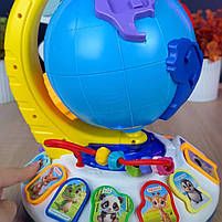 Диво глобус WToys укр мова 7 віршів 7 пісень 10 казок ноти цифри сортер підсвічування 30*23*23см (62609), фото 7